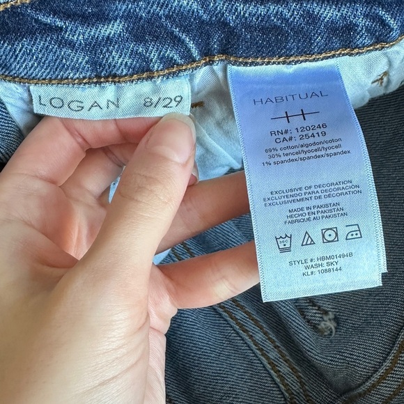 Habitual Logan High-Rise Boot Cut Women's Blue Jeans, Sky, Size 8/29 - Picture 12 of 16